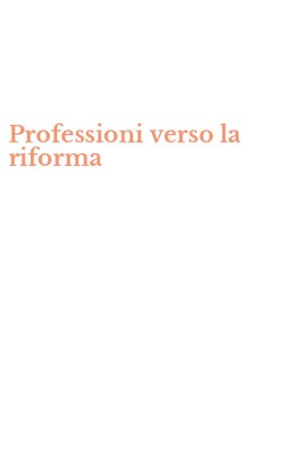 Professioni verso la riforma
