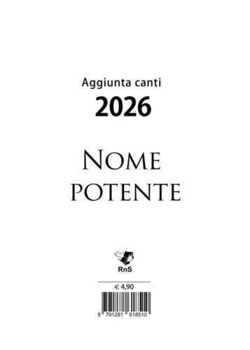 Nome potente. Aggiunta canti 2026
