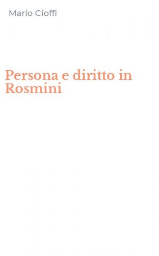Persona e diritto in Rosmini