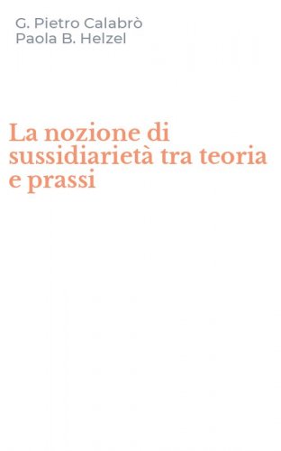 La nozione di sussidiariet&agrave; tra teoria e prassi