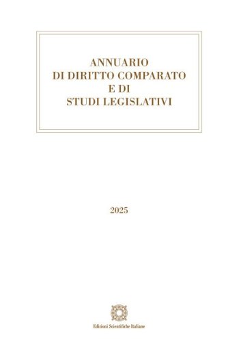 Annuario di diritto comparato e di studi legislativi 2025