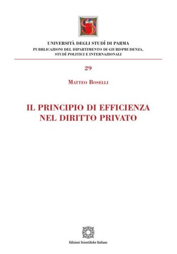 Il principio di efficienza nel diritto privato