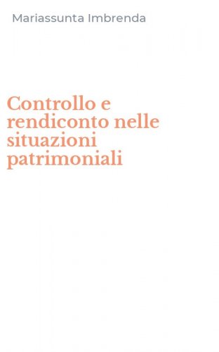 Controllo e rendiconto nelle situazioni patrimoniali