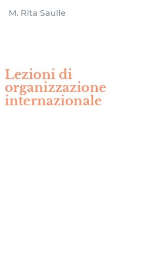 Lezioni di organizzazione internazionale