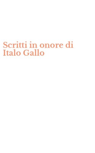 Scritti in onore di Italo Gallo