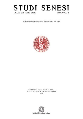 Studi senesi. Rivista giuridica