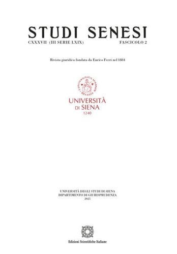Studi senesi. Rivista giuridica