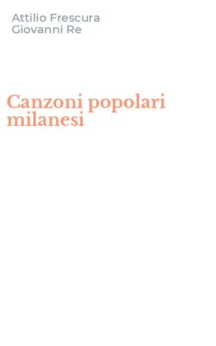 Canzoni popolari milanesi