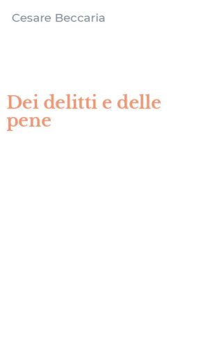 Dei delitti e delle pene