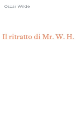 Il ritratto di Mr. W. H.