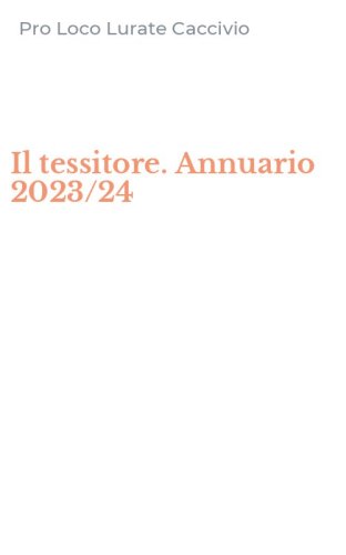 Il tessitore. Annuario 2023/24