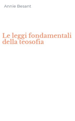 Le leggi fondamentali della teosofia