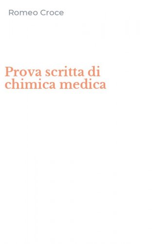 Prova scritta di chimica medica