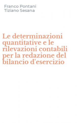 Le determinazioni quantitative e le rilevazioni contabili per la redazione del bilancio d'esercizio