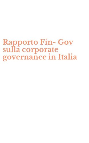 Rapporto Fin-Gov sulla corporate governance in Italia