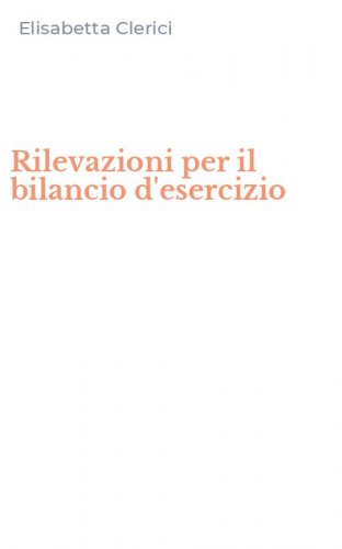 Rilevazioni per il bilancio d'esercizio
