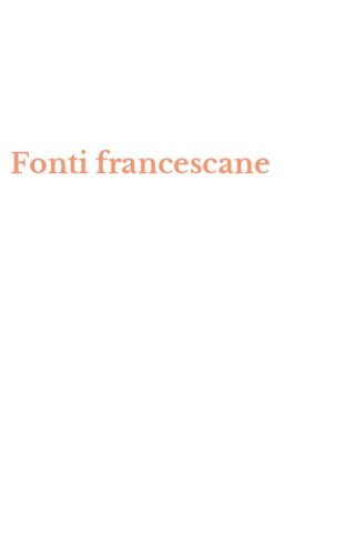 Fonti francescane