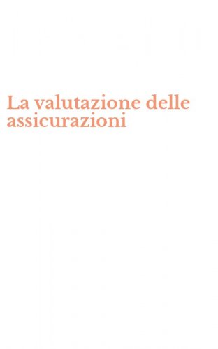 La valutazione delle assicurazioni