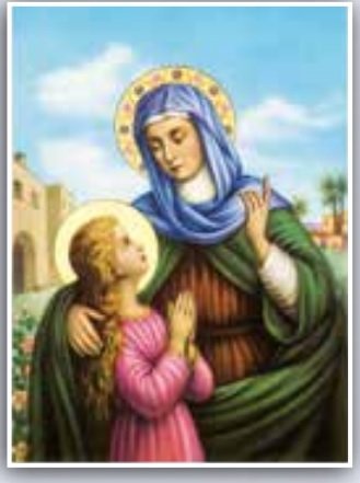 SANT'ANNA 50X70 CM - REALIZZATO A STAMPA SU CARTONCINO