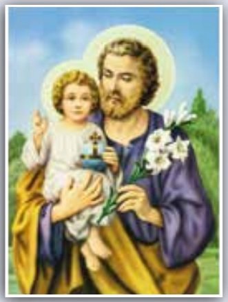SAN GIUSEPPE 50X70 CM - REALIZZATO A STAMPA SU CARTONCINO