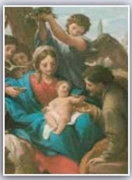 SACRA FAMIGLIA (NATIVITA') 50X70 CM - REALIZZATO A STAMPA SU CARTONCINO