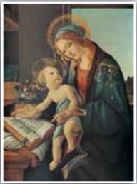 LA VERGINE COL BAMBINO GESU' 50x70 STAMPA SU CARTONCINO