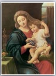 MADONNA DEL GRAPPOLO 50X70 CM - REALIZZATO A STAMPA SU CARTONCINO