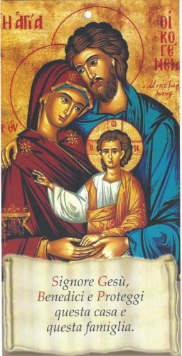 BENEDIZIONE CASA "SACRA FAMIGLIA" 10x20 cm