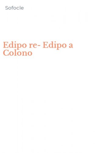 Edipo re-Edipo a Colono