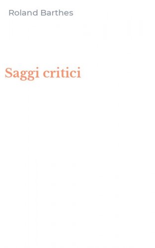 Saggi critici