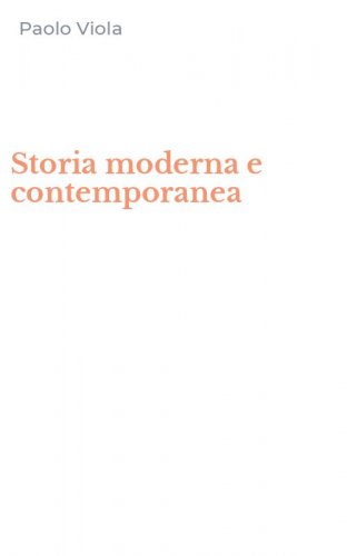 Storia moderna e contemporanea