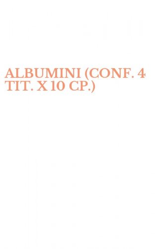 ALBUMINI (CONF. 4 TIT. X 10 CP.)