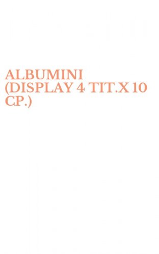 ALBUMINI (DISPLAY 4 TIT.X 10 CP.)