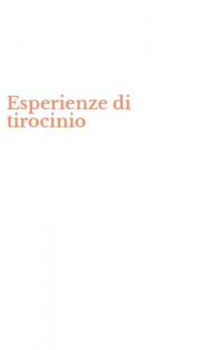 Esperienze di tirocinio
