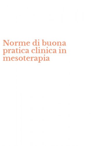 Norme di buona pratica clinica in mesoterapia
