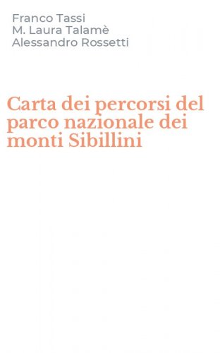 Carta dei percorsi del parco nazionale dei monti Sibillini