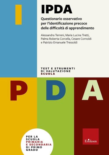 IPDA. Questionario osservativo per l'identificazione precoce delle difficolt&agrave; di apprendimento