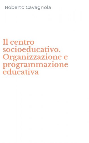 Il centro socioeducativo. Organizzazione e programmazione educativa