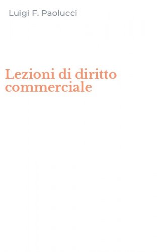 Lezioni di diritto commerciale