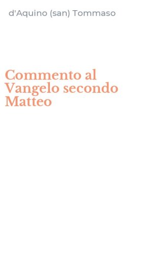 Commento al Vangelo secondo Matteo