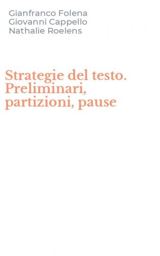 Strategie del testo. Preliminari, partizioni, pause