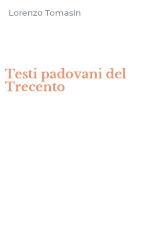 Testi padovani del Trecento