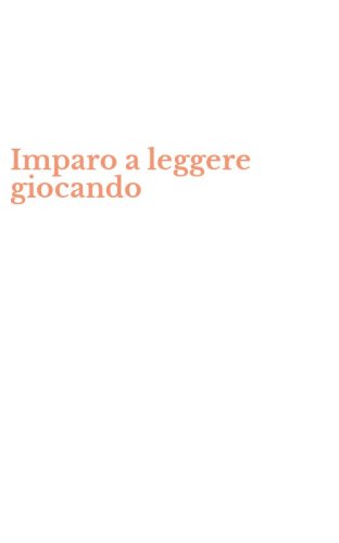 Imparo a leggere giocando