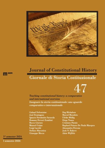 Giornale di storia Costituzionale-Journal of Constitutional history