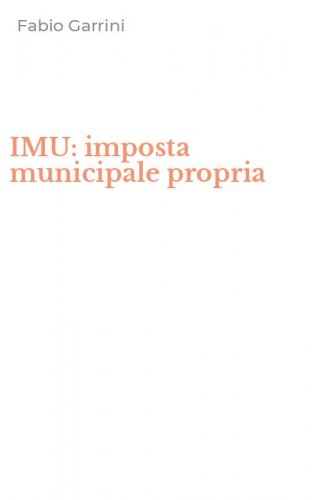 IMU: imposta municipale propria