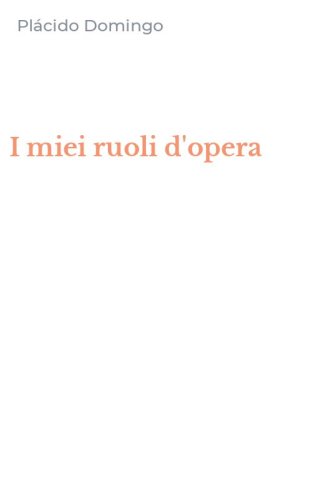 I miei ruoli d'opera