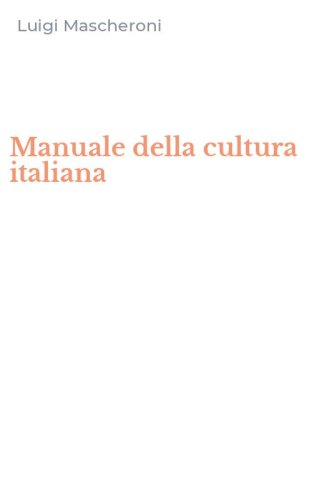 Manuale della cultura italiana