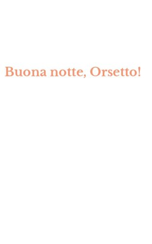 Buona notte, Orsetto!