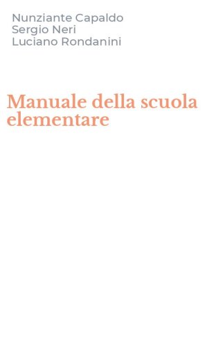 Manuale della scuola elementare