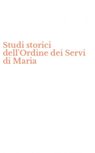 Studi storici dell'Ordine dei Servi di Maria